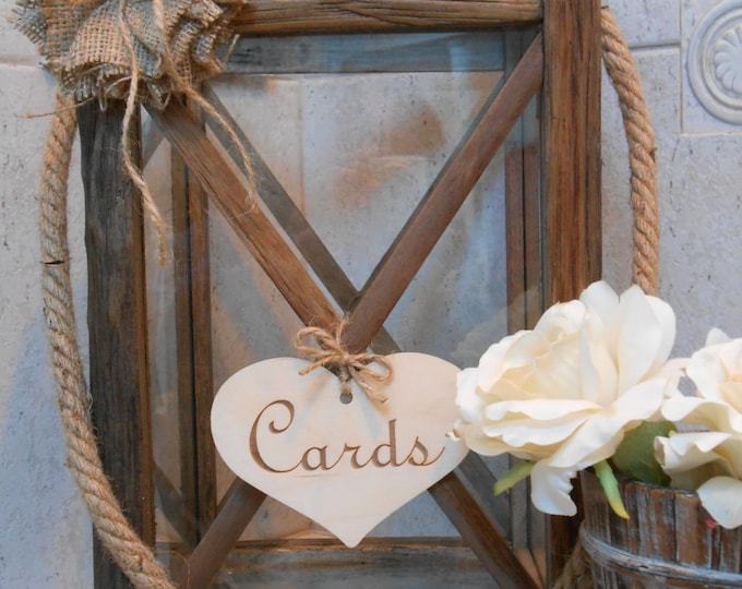 Wooden Lantern Wedding Card Holder Rustic Wedding Lantern Etsy