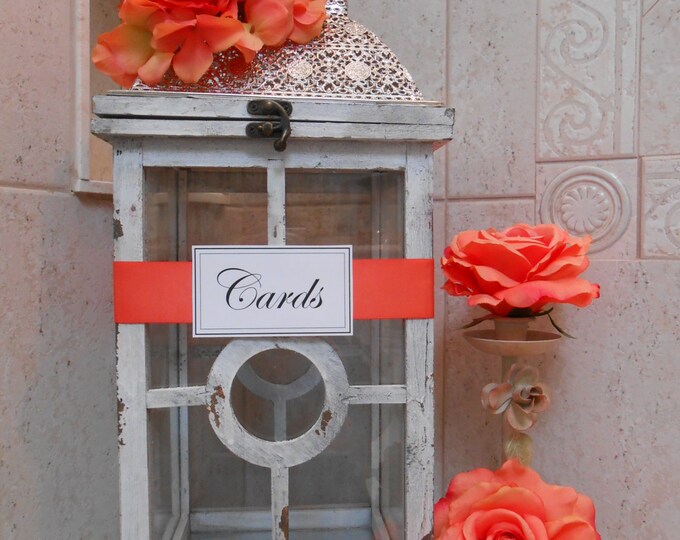 Lantern Wedding Card Holder / Large Wedding Lantern / Card Box Etsy