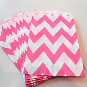 pink and white sweet bags