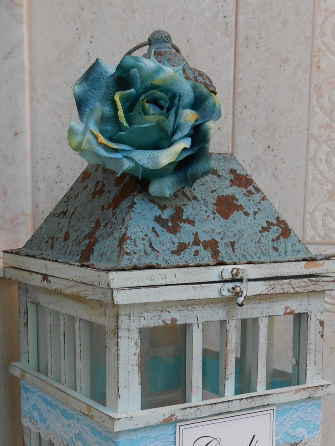 Lantern Wedding Card Holder / Large Wedding Lantern / Card Box Etsy