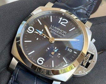 PANERAI  Luminor BiTempo Automatic Blue Dial Men's Watch Item No. PAM01361