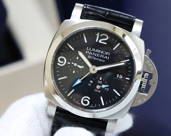 PANERAI  Luminor BiTempo Automatic Black Dial Men's Watch Item No. PAM01360