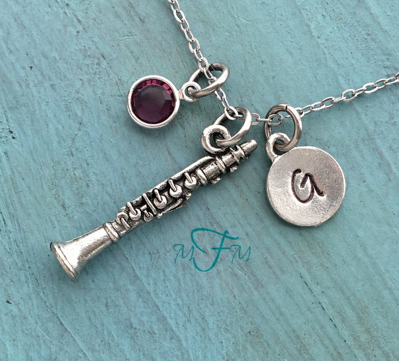 Charm Necklace Personalized Necklace Silver Pewter Etsy