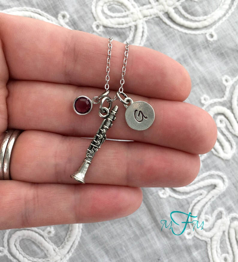 Charm Necklace Personalized Necklace Silver Pewter Etsy