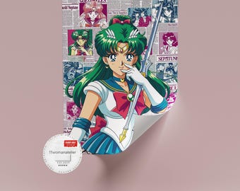 セーラームーン VS レザーフェイス A3プリント：サイン入り限定版