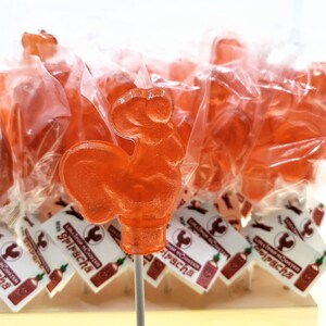 Sriracha Rooster Lollipop