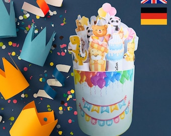 duplo banderol "Geburtstag" voor Gutscheine und Geldgeschenken | Geburtstagsgeschenk | Kinderfeesten