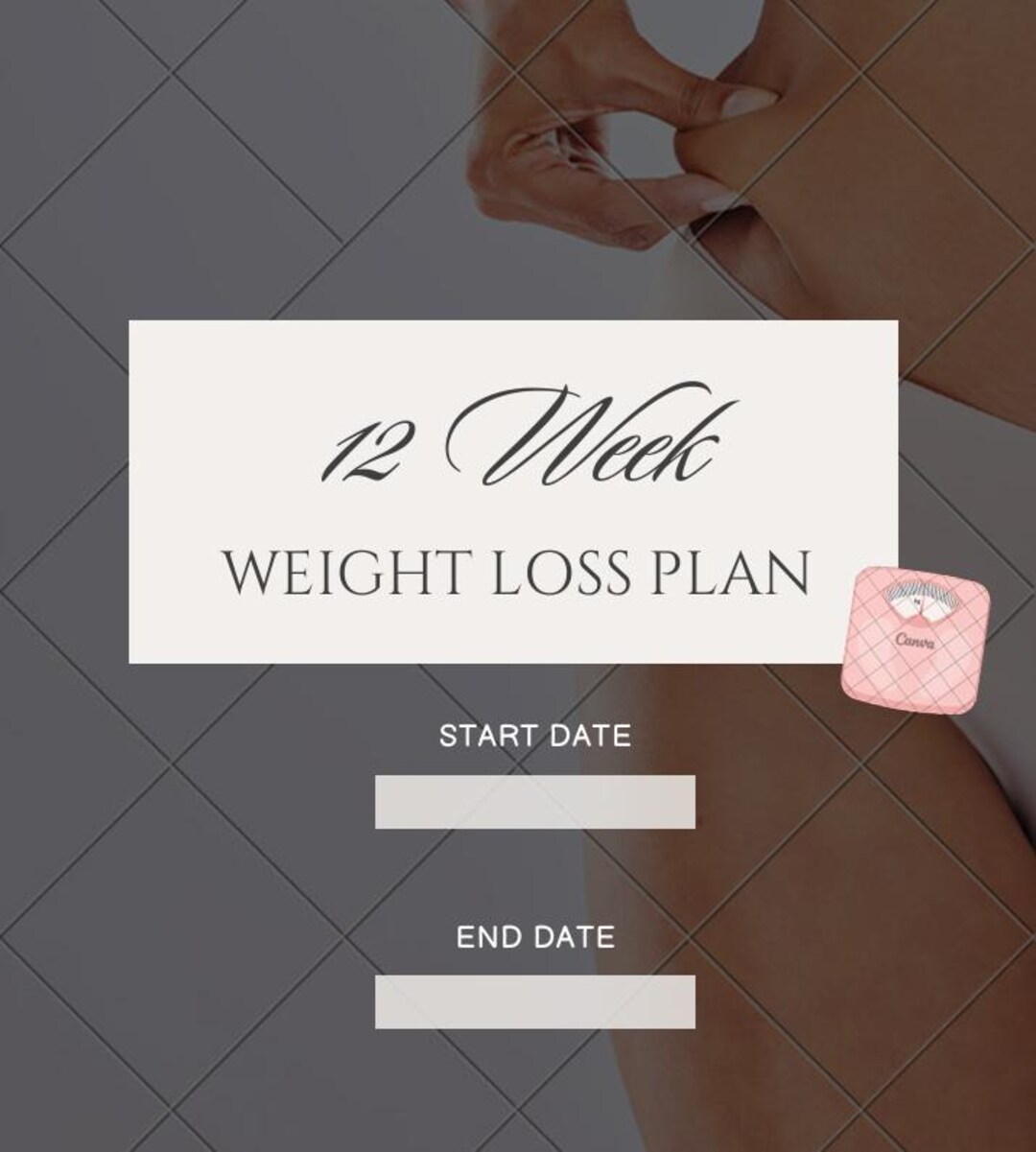 12 Week Weight Loss Plan Tracker Journal - Etsy