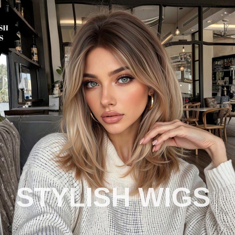 Ash Blonde Dark Roots Wig Etsy ash-blonde-dark-roots-wig-etsy