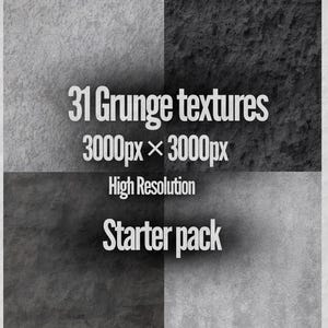 11 texturas grunge: semitonos, papel y superficies rocosas (descarga digital)