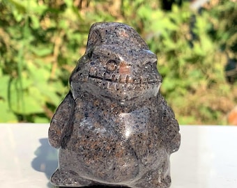 Natural Yooperlite Bag monster carved, Healing Crystal,Quartz Gifts 1PC