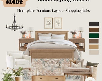 Personalized Farmhouse Mood Board | Custom Room Design Plan & Shopping List | E- design | Instant Download