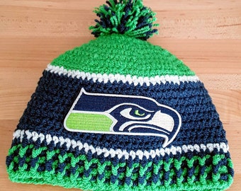 Seahawks Baby Beanie - Etsy