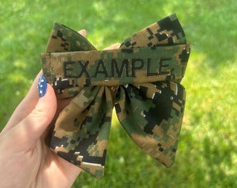 Marine Bow with Name Tag