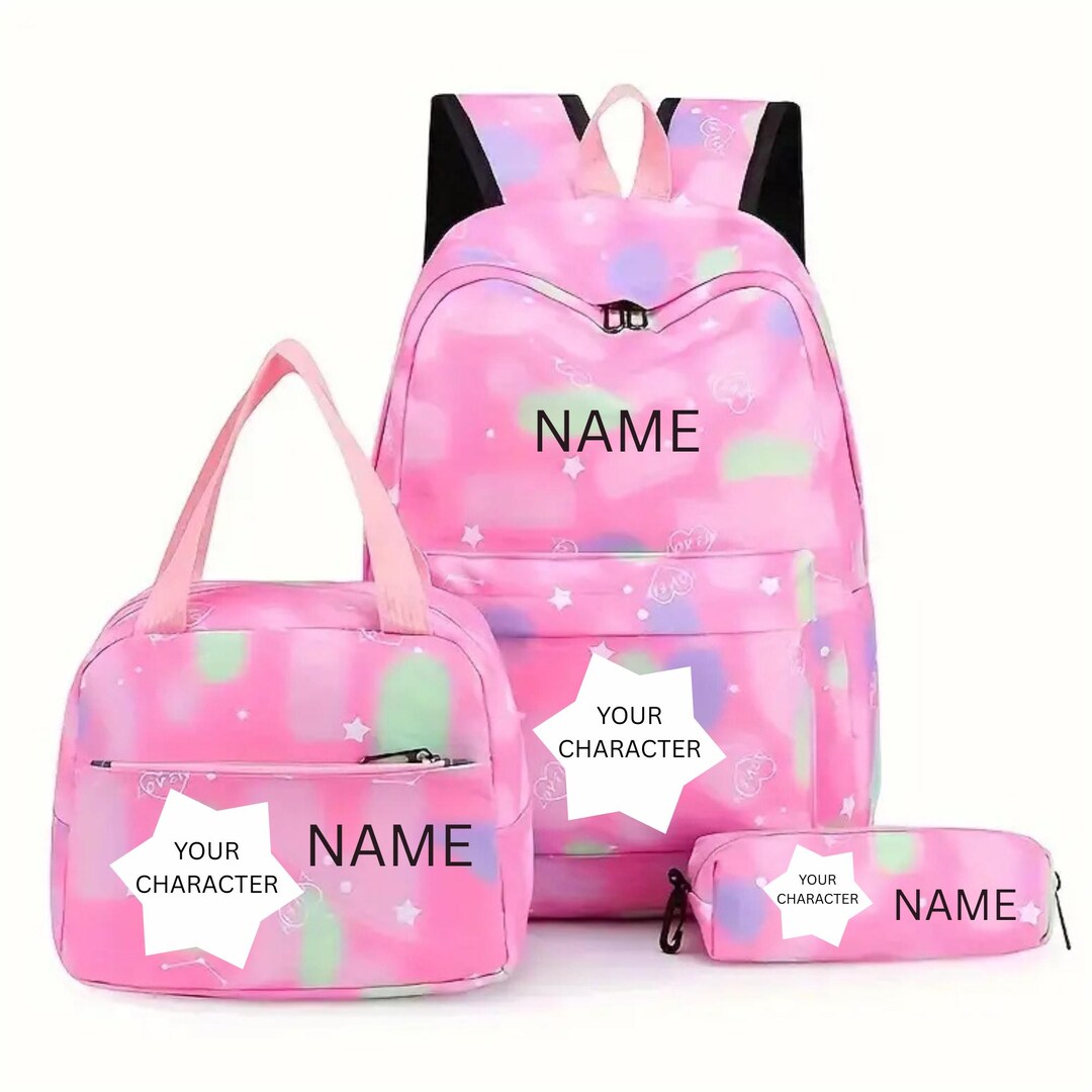 Personalised Back to School Mega Bundle Backpack School Essentials Set ...