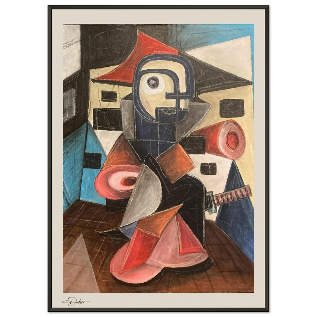 Samurai Abstract Print Framed Poster – Museum-quality Art - Etsy