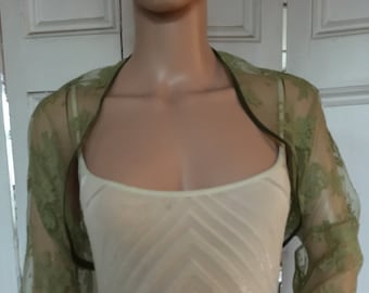 green bolero jacket