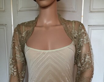 Linen Bolero Jacket - Etsy UK