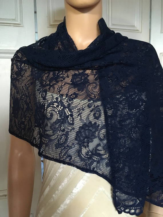 navy lace cover up