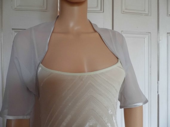 Grey chiffon best sale shrug