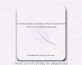 Afirmación imprimible / Decoración para el hogar y el espacio de trabajo (Descarga digital)