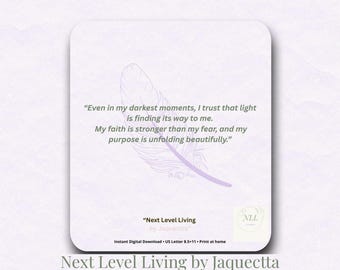 Lámina «Fe sobre el miedo» – Frase inspiradora, esperanza y sanación (Descarga digital)