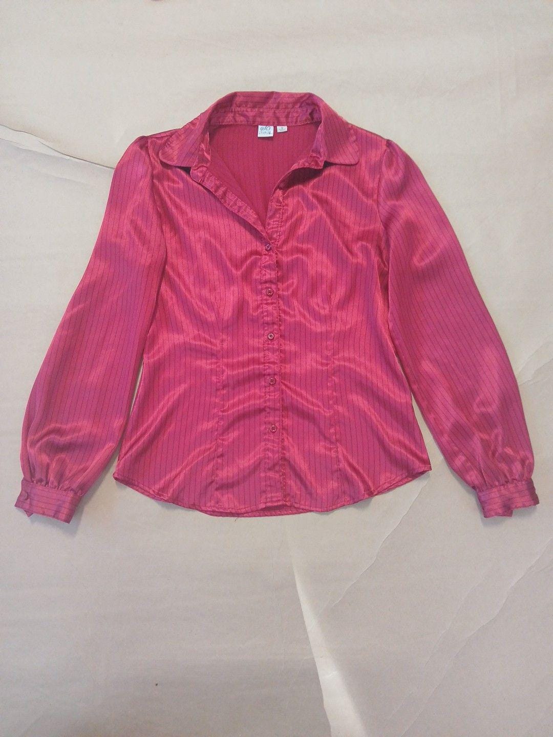 90s Satin Blouse - Etsy 90s Satin Blouse - Etsy