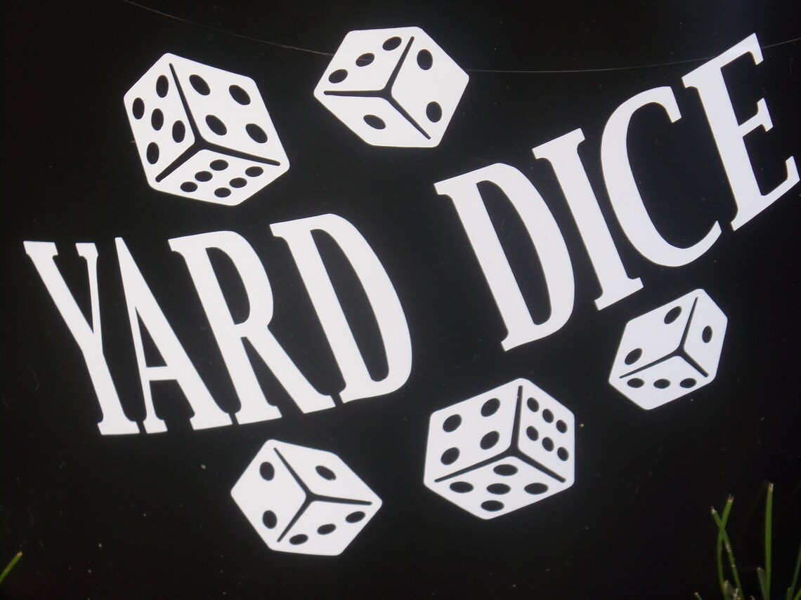 Yard Dice Drinking Game Lawn Games Outdoor Game Wood Etsy