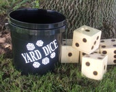 Yard Dice - Drinking Game - Lawn Games - Outdoor Game - Wood Burned - Camping Game - Yardzee - Outdoor Game - Wedding Game - Family Fun