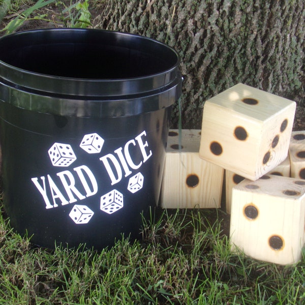 Yard Dice - Drinking Game - Lawn Games - Outdoor Game - Wood Burned - Camping Game - Yardzee - Outdoor Game - Wedding Game - Family Fun