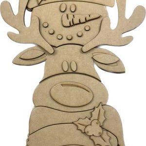 Deer, Santa, Snowman Door Hanger 16&quot; - DIY