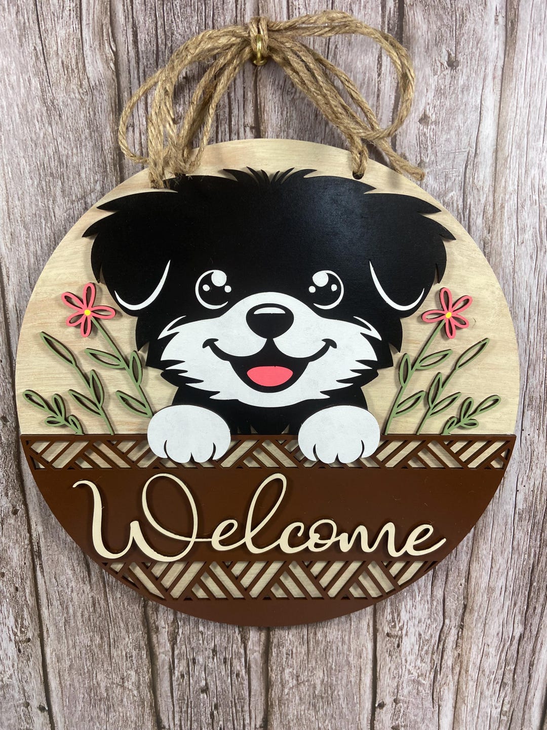 Dog Welcome Sign-diy - Etsy