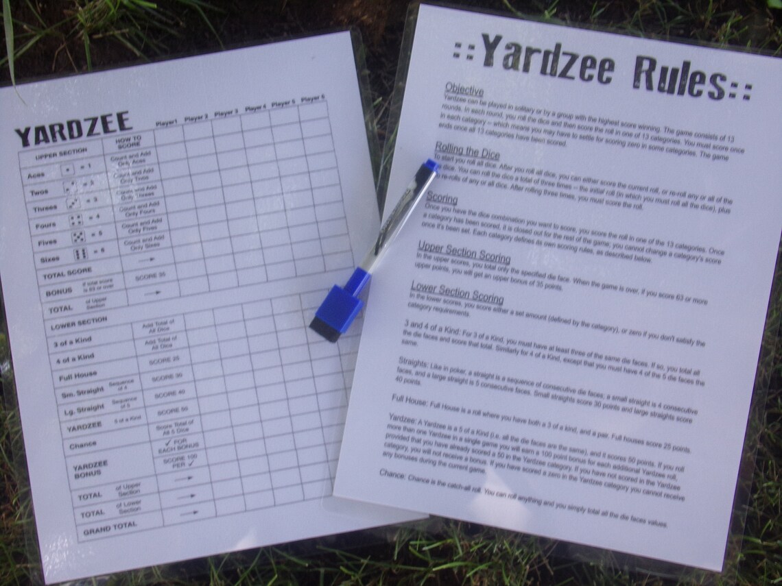 Yard Dice Drinking Game Lawn Games Outdoor Game Wood Etsy