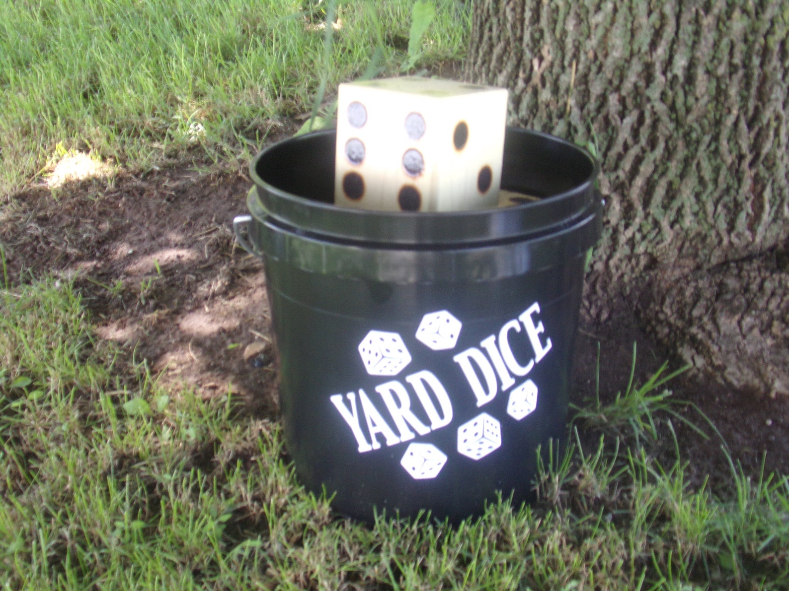Yard Dice Drinking Game Lawn Games Outdoor Game Wood Burned Camping