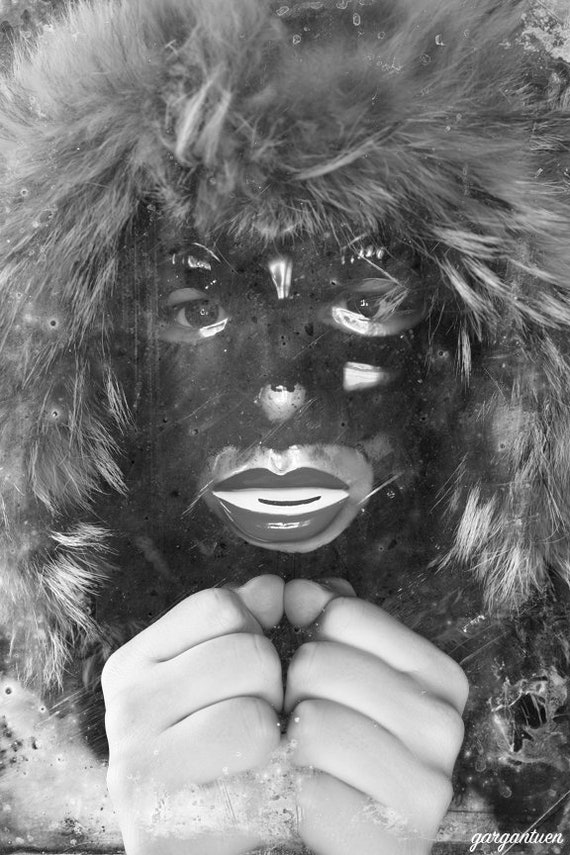 Abominable Snowman Dark Art Photography Print Wall Art Mask Etsy