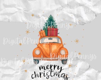Escarabajo Feliz Navidad - PNG