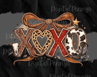 San Valentín XOXO occidental - PNG