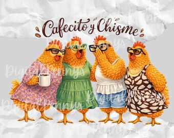 Cafecito y Chisme - PNG