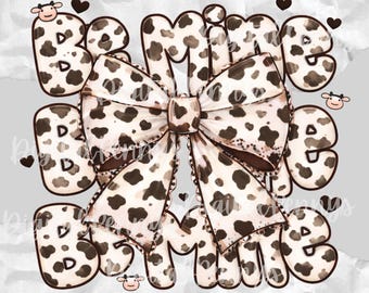 Estampado de vaca, sé mío, San Valentín - PNG