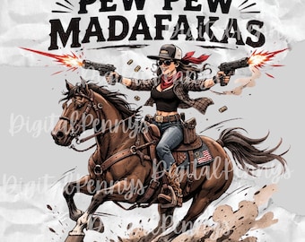 Pew Pew Muthafakas - gorra y sombrero en doble fila - PNG