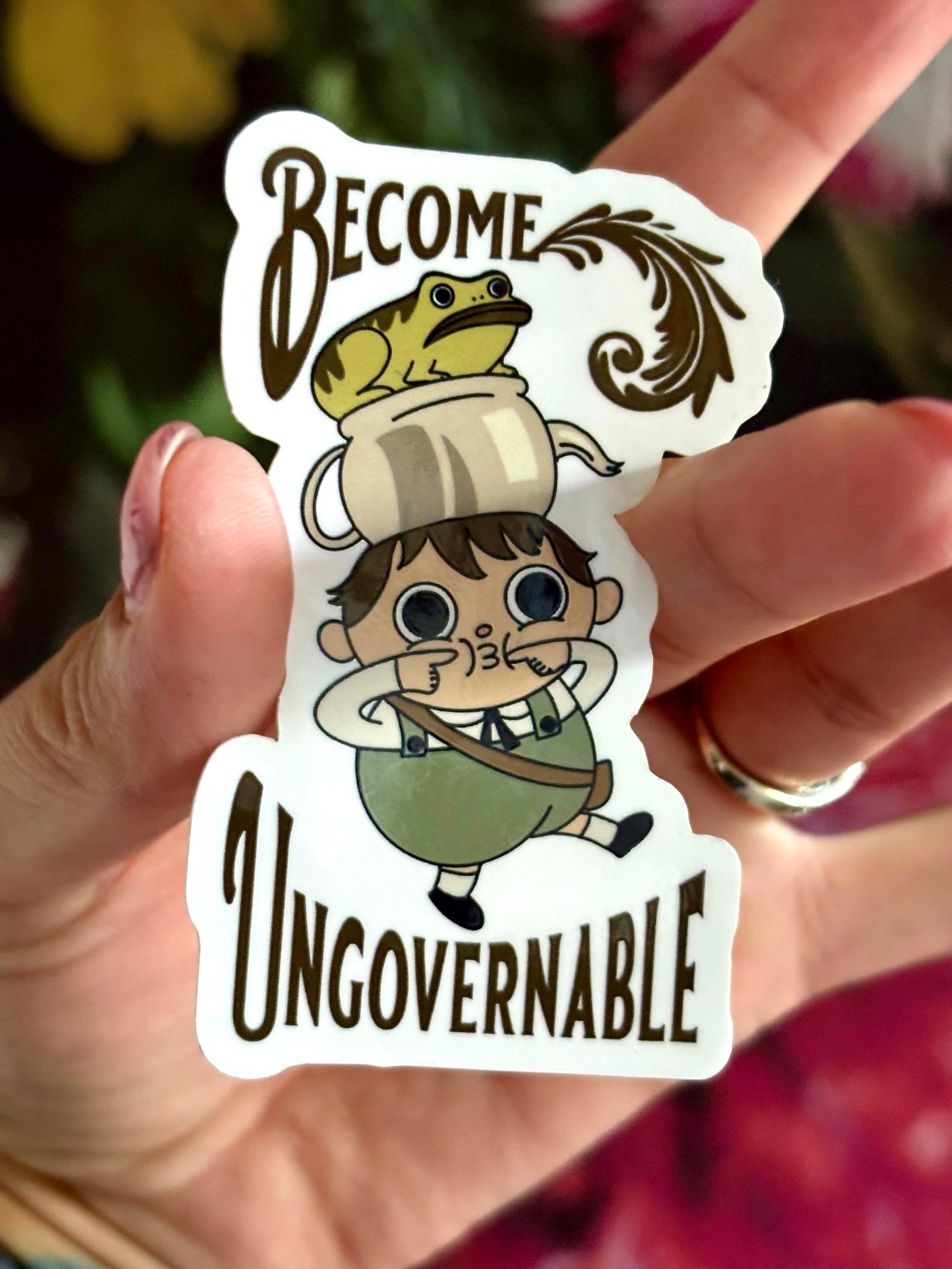 Greg Sticker Become Ungovernable: Greg - Over the Garden Wall Sticker - Etsy