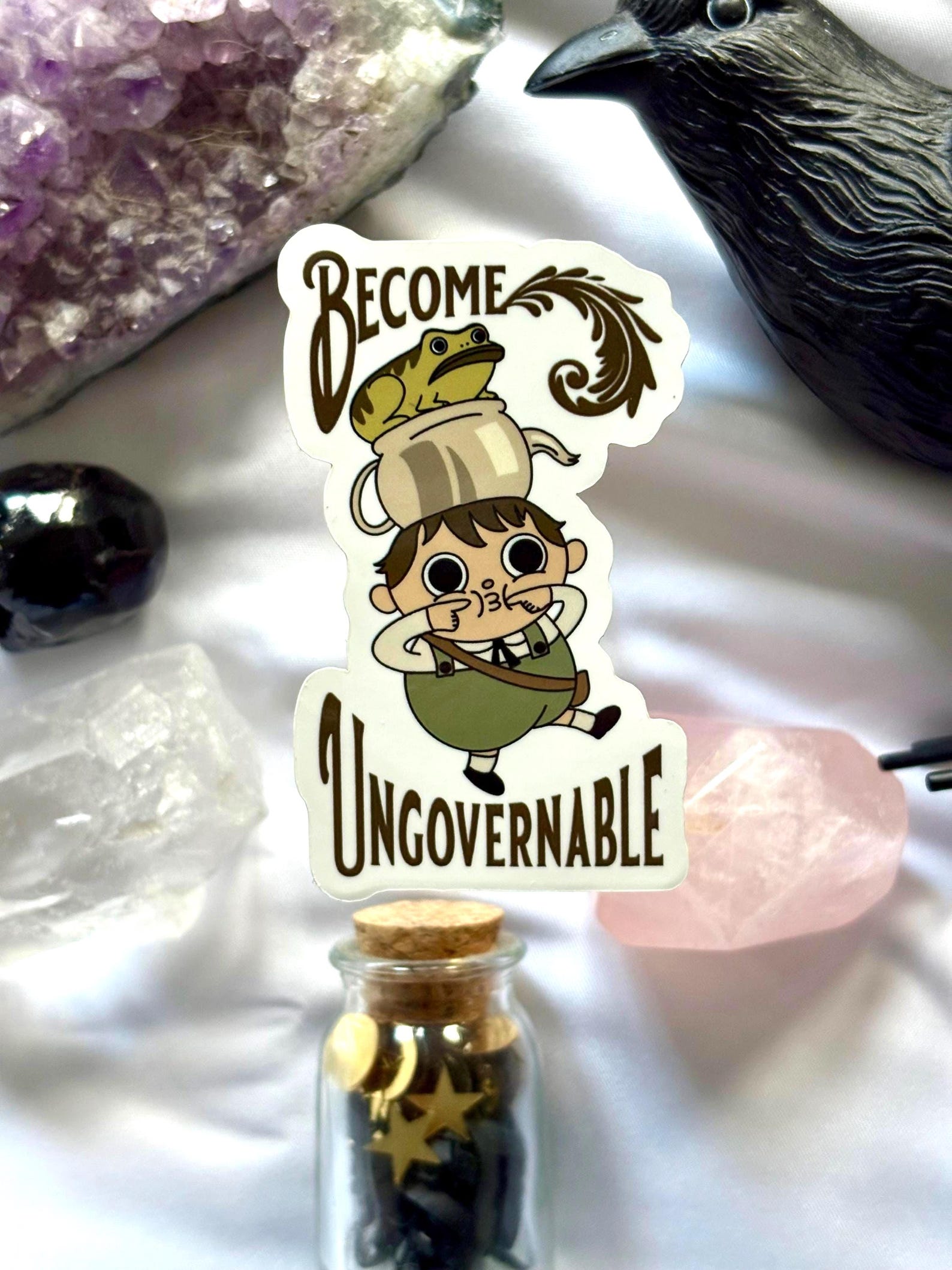 Greg Sticker Become Ungovernable: Greg - Over the Garden Wall Sticker - Etsy