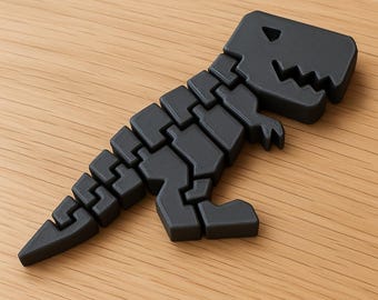 FlexiRexi Articulated T-Rex Fidget Toy – 3D Printed Dinosaur Stress Relief Toy