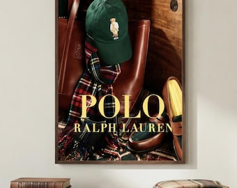 Luxury Preppy Fashion Wall Art | Classic Menswear Still Life Poster | Elegant Home Decor | Printable Digital Download