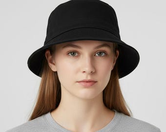 Cotton Bucket Hat: Adjustable, Lightweight Summer Sun Hat