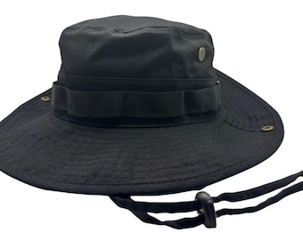 Cappello a tesa larga in cotone - Regolabile, protezione solare UPF 50+ per attività all'aperto - Predisposto per ricamo