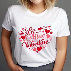Be Mine Valentine SVG PNG | Romantic Heart Quote Design - Etsy