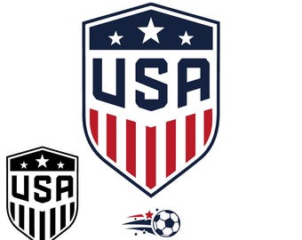 USA Soccer SVG Bundle png, USA Football svg, American Soccer Shield Design, 2 Version Bundle, Cricut Cut File