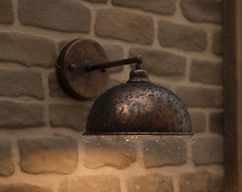 Beleuchtung Rustikal Kupfer Handarbeit, Bauernhaus Wandleuchte, Leuchte Kronleuchter Außenleuchte