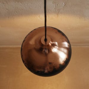 Handmade Copper Lamp, Rustic Black Moroccan Pendant Light, Island Lighting